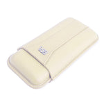 Load image into Gallery viewer, Three Finger Ivory Leather Cigar Pouch - VSB London
