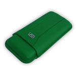 Load image into Gallery viewer, Three Finger British Racing Green Leather Cigar Case
