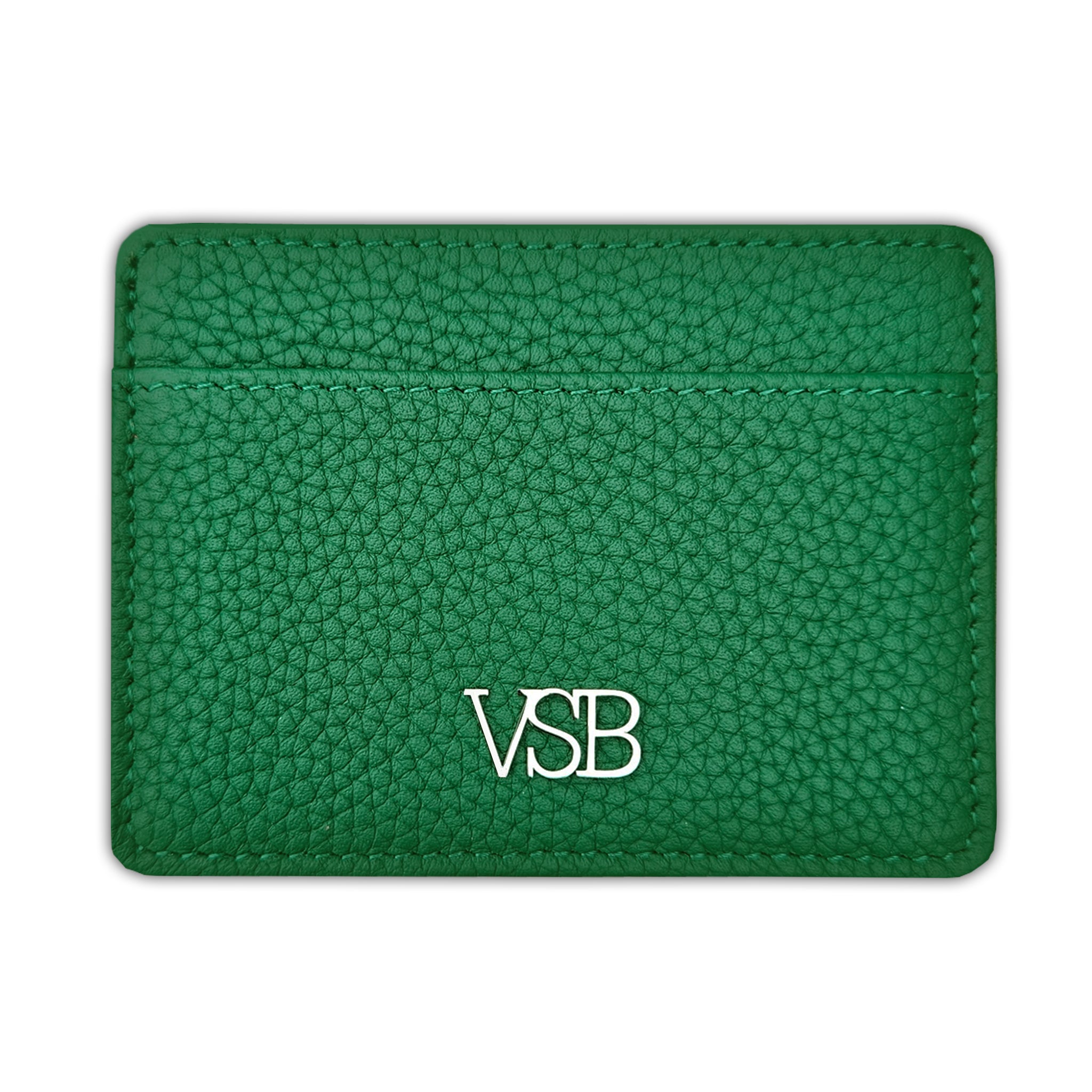 British Racing Green Leather Card Holder