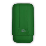 Load image into Gallery viewer, Three Finger British Racing Green Leather Cigar Case
