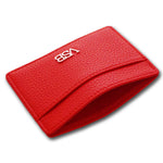 Load image into Gallery viewer, RED LEATHER CARD HOLDER - VSB London
