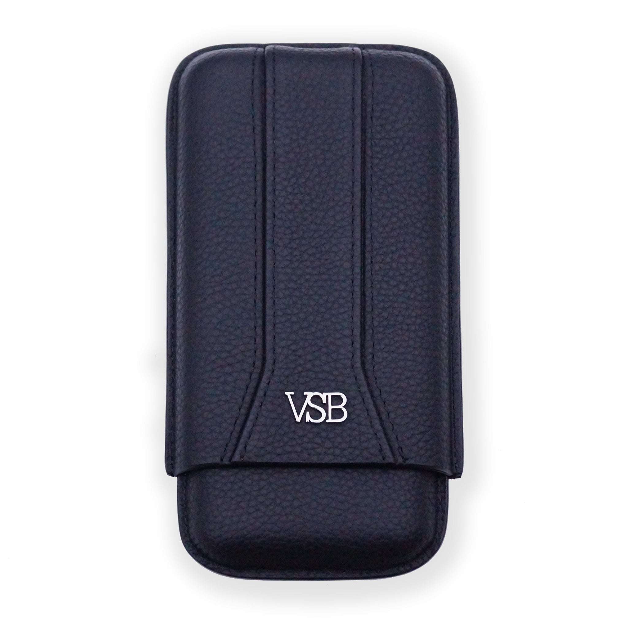 BLACK LEATHER CIGAR POUCH - VSB London