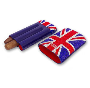 Swarovski Crystal Union Jack Cigar Case - VSB London